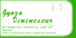 gyozo diminescur business card
